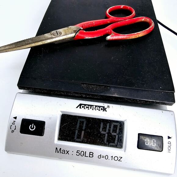 Vintage Multi Purpose Kitchen Shears Cutlery Red Handle Scissors Opener 8" *READ - Picture 6 of 6